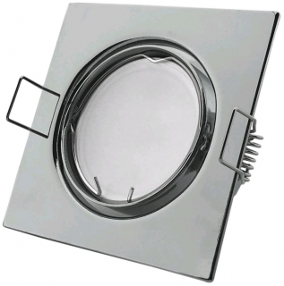 Výklopný čtvercový Rám pro žárovky GU10 Chrom